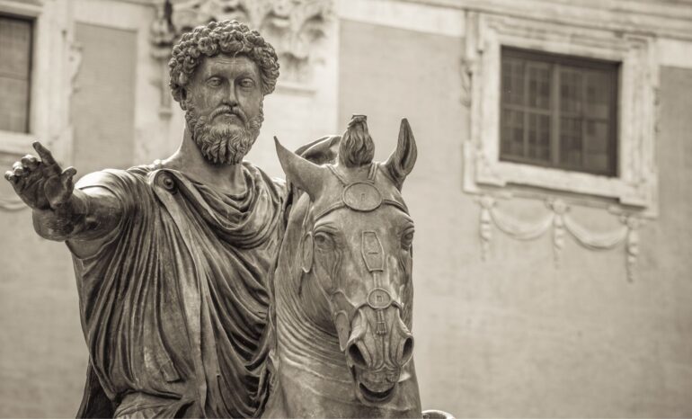 Marcus Aurelius on a horse statue